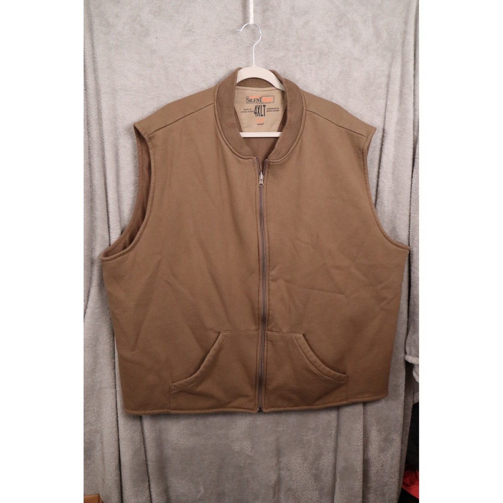RedHead Silent Hide Mens 4XLT Brown Full Zip Fleece Lined All Season Vest